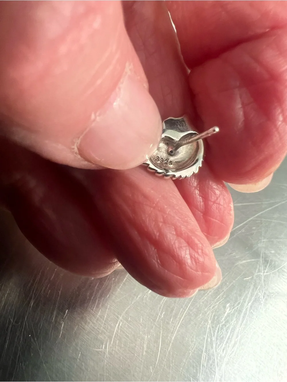 Sterling Silver Hedgehog Stud Earrings -